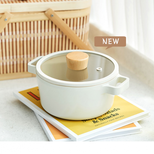 Neoflam - FIKA 16cm IH雙耳湯鍋連蓋 (白色)