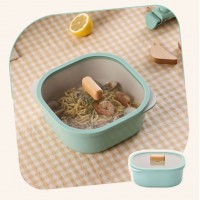 Neoflam - FIKA 20cm IH雙耳燉鍋連蓋+木手柄2件 (薄荷綠)