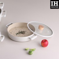 Neoflam - FIKA 22cm IH雙耳燉鍋連蓋 (白色)