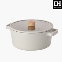 Neoflam - FIKA 24cm IH雙耳湯鍋連蓋 (白色)