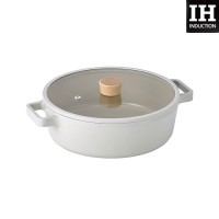 Neoflam - FIKA 26cm IH雙耳湯鍋連蓋 (白色)