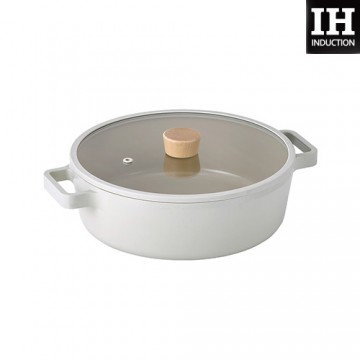 Neoflam - FIKA 26cm IH雙耳湯鍋連蓋 (白色)