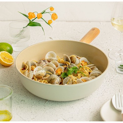 Neoflam - FIKA 26cm IH單柄炒鍋 (連蓋/不連蓋) (白色)