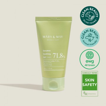 (清貨) Mary & May Sensitive Soothing Gel Cream 魚腥草茶樹敏感舒緩啫喱面霜100g | 有效期 : 2026年12月