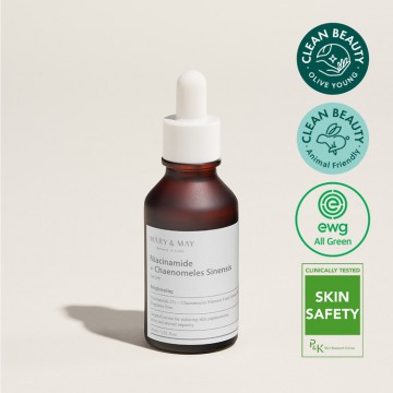 Mary & May Niacinamide + Chaenomeles Sinensis Serum 煙酰胺+木瓜美白祛黃精華30ml