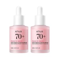 (現貨) ANUA Peach 70 Niacin Serum水蜜桃70%煙酰胺粉紅亮白精華30ml+30ml | Olive Young優惠套裝