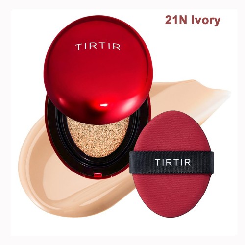 TIRTIR Mask Fit Red Cushion 持久光彩遮瑕氣墊粉底SPF40 PA++ 18g (21N Ivory)