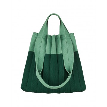 PLEATSMAMA Two-Way Shopper Bag Olive