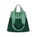 PLEATSMAMA Two-Way Shopper Bag Olive