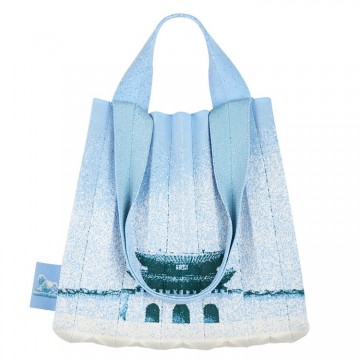 PLEATSMAMA Seoul Edition Two-Way Shopper Bag Ocean Sky