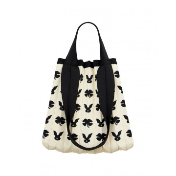 PLEATSMAMA Rabbit Edition Two-Way Shopper Bag Rabbit Dot