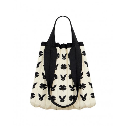 PLEATSMAMA Rabbit Edition Two-Way Shopper Bag Rabbit Dot