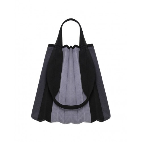PLEATSMAMA Two-Way Shopper Bag Black
