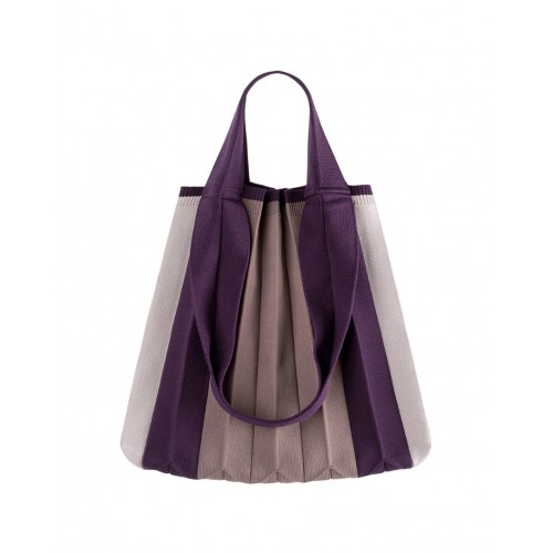 PLEATSMAMA Two-Way Shopper Bag Purple