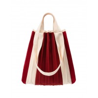 PLEATSMAMA Two-Way Shopper Bag Red
