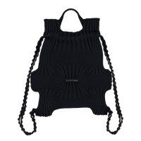 PLEATSMAMA Mini Bow Backpack Black