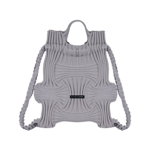 PLEATSMAMA Mini Bow Backpack Grey