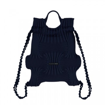 PLEATSMAMA Mini Bow Backpack Midnight