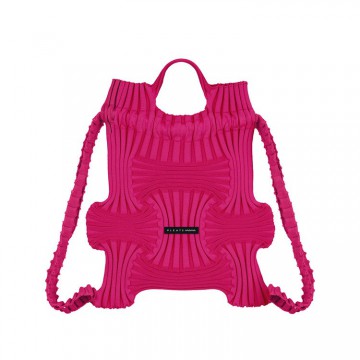 PLEATSMAMA Mini Bow Backpack Pink
