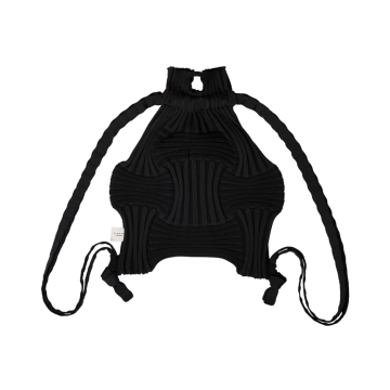 PLEATSMAMA New Bow Backpack Black
