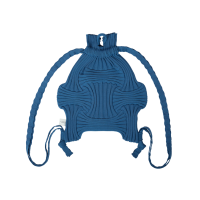 PLEATSMAMA New Bow Backpack Blue