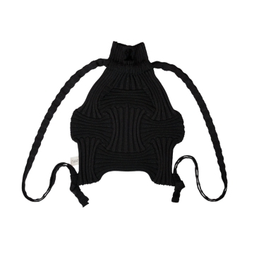 PLEATSMAMA New Bow Backpack Glitter Black