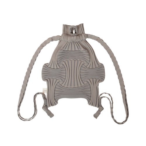 PLEATSMAMA New Bow Backpack Grey