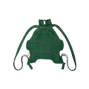 PLEATSMAMA New Bow Backpack Green