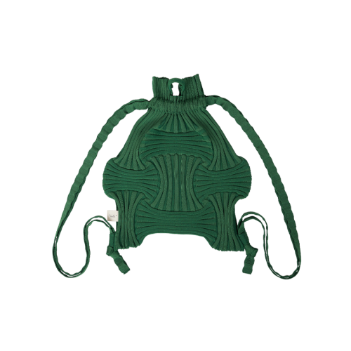 PLEATSMAMA New Bow Backpack Green