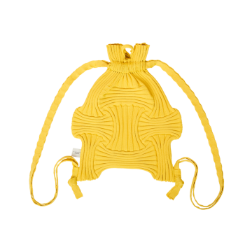 PLEATSMAMA New Bow Backpack Yellow
