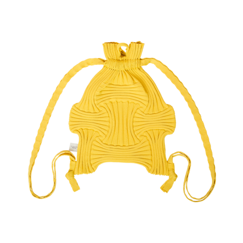 PLEATSMAMA New Bow Backpack Yellow