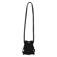 PLEATSMAMA Mini Cross Bow Bag Black