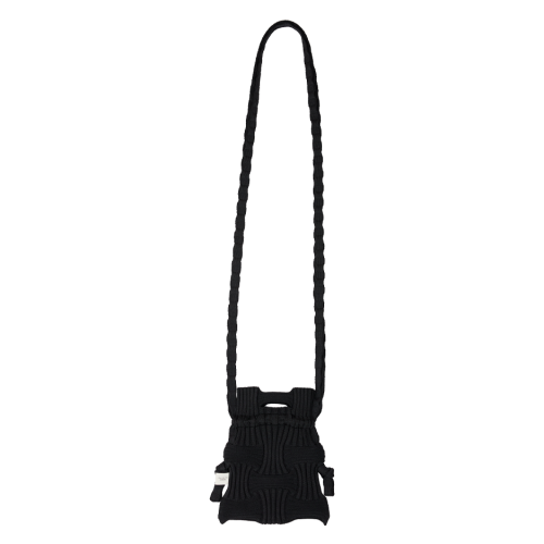 PLEATSMAMA Mini Cross Bow Bag Black