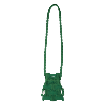 PLEATSMAMA Mini Cross Bow Bag Green