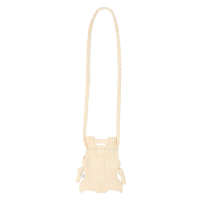 PLEATSMAMA Mini Cross Bow Bag Ivory