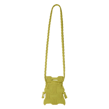 PLEATSMAMA Mini Cross Bow Bag Olive