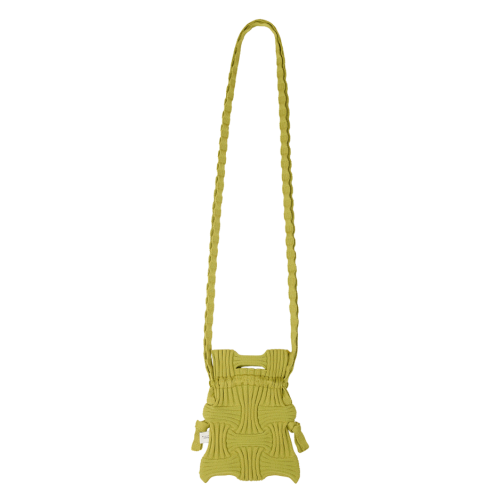 PLEATSMAMA Mini Cross Bow Bag Olive