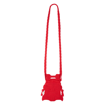PLEATSMAMA Mini Cross Bow Bag Red