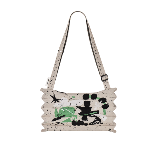 PLEATSMAMA New Sacoche Bag Bultina Market Edition Grey