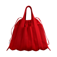 PLEATSMAMA Big Shoulder Bag Red