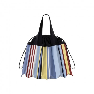PLEATSMAMA Big Shoulder Bag Urban Stripe