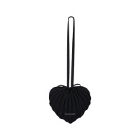 PLEATSMAMA Heart Bag Black