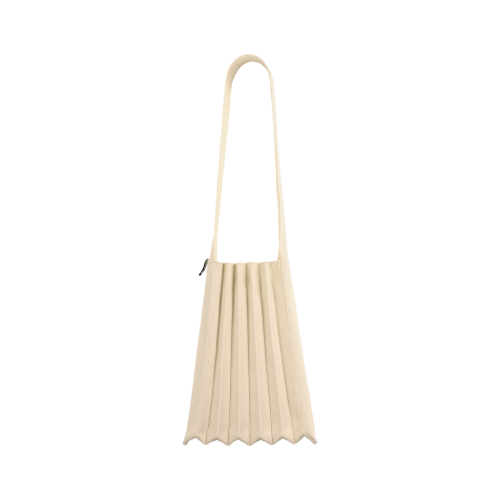 PLEATSMAMA Light Shoulder Bag Ivory