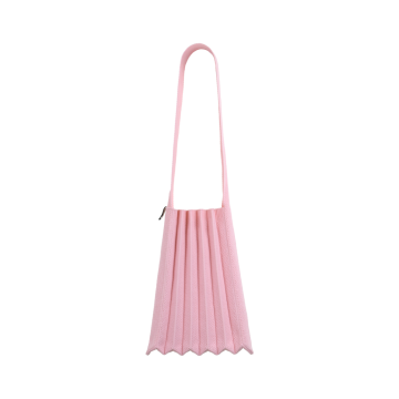 PLEATSMAMA Light Shoulder Bag Light Pink
