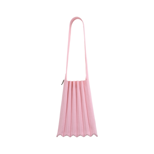 PLEATSMAMA Light Shoulder Bag Light Pink