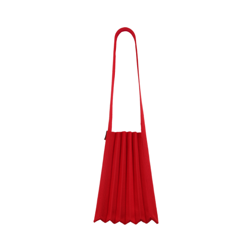 PLEATSMAMA Light Shoulder Bag Red