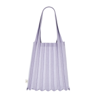 PLEATSMAMA New Shoulder Bag Glitter Pale Purple