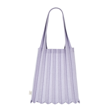 PLEATSMAMA New Shoulder Bag Glitter Pale Purple