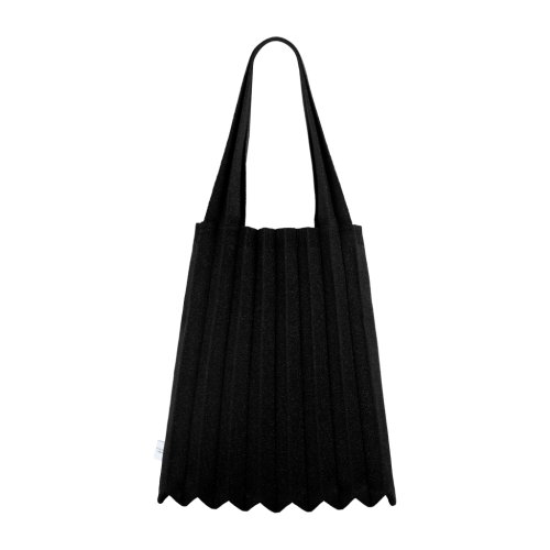 PLEATSMAMA New Shoulder Bag Glitter Black