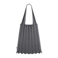 PLEATSMAMA New Shoulder Bag Glitter Stone Brown